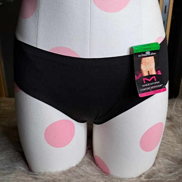 Maidenform Set Da 3 Slip Hipster Donna, Tessuto Comfort Devotion, Righe Victoria, Nuovi